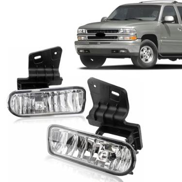 Imagem de Parts Oasis 10368477,10368476 para SILVERADO 99-02/TAHOE 00-06 FOG LAMP RH E LH, montagem, halogênio, lente transparente GM2593113, GM2592113