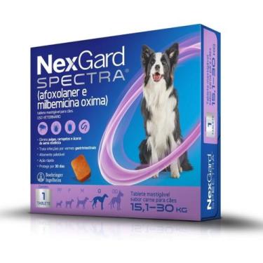 Imagem de Nexgard Spectra Antipulgas e Carrapatos para Cães de 15,1 a 30kg - Boe