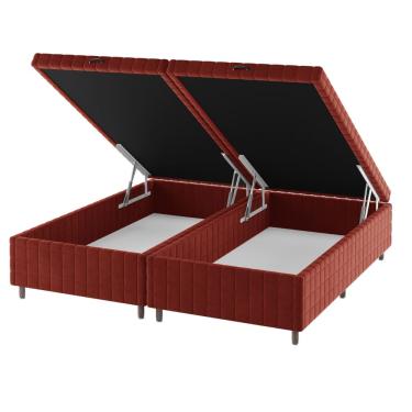 Imagem de Base Box Bau King Size Ravena (43x193x203cm) Cobre - Casa Giulia