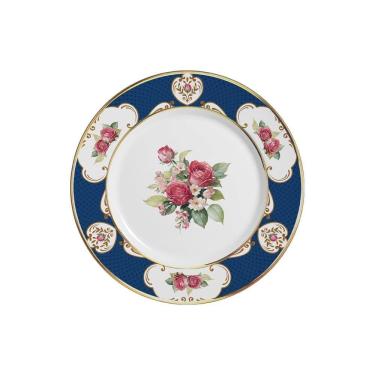 Imagem de Conjunto Com 6 Pratos De Sobremesa Singapura Azul 21Cm