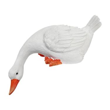 Imagem de Whtkoph Pato Bebendo, Estátua de Jardim, Decoração de Mesa, Acessório para Fotos, Escultura de Animal, Figura Engraçada de Resina para Festival de Café, 23 Cm X 14 Cm X 27