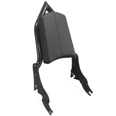 Imagem de SWESGI Sissy Bar ajustável para Harley 2009 Later Touring encosto de passageiro de liberação rápida para Road King Road Glide Street Glide Electra Glide Road King Ultra CVO Limited