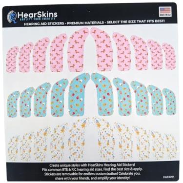 Imagem de HearSkins Adesivos para aparelhos auditivos Skins, adapta-se aos tamanhos de aparelhos auditivos BTE e RIC universalmente projetados - Personalização infinita! Escolha entre vários e amplifique sua