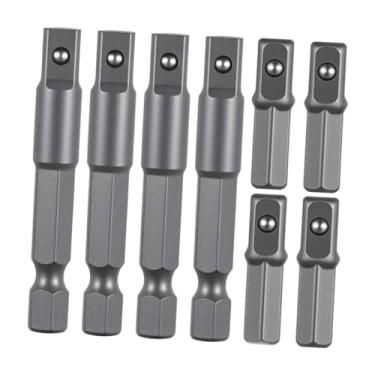 Imagem de Gralara 8x Adaptadores de Bit Hexagonal para Quadrado 2 polegadas 1 polegada Adaptadores de Extensão de Impacto para Reparo Automotivo Montagem Mecânica