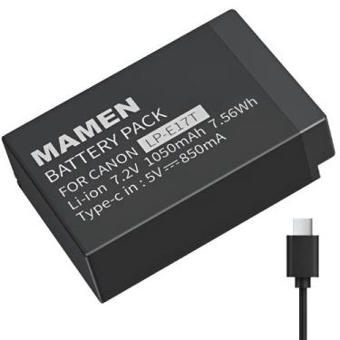 Imagem de Bateria Mamen LP-E17 USB-C para Câmeras Canon EOS