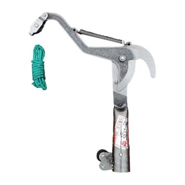 Imagem de IEUDNS Tesoura de poda de alta altitude com corda incluída, ferramenta multiuso para corte de galhos altos, podador de árvores, ferramenta de jardinagem para, M