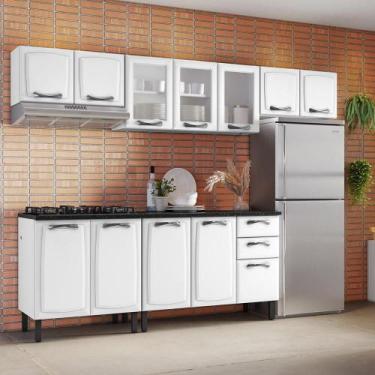 Imagem de Cozinha Completa Branco em Aço 5 peças 3 Vidros New Premium - Itatiaia