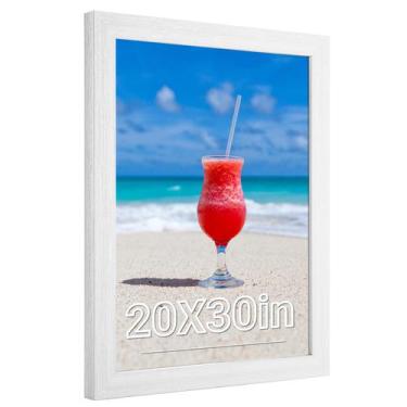 Imagem de Porta-retratos JDZIVTOP Branco Rústico 50x75cm Plástico Madeira