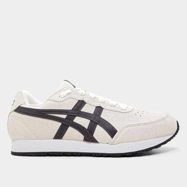 Imagem de Tênis Couro Asics Forest Masculino, Creme, Cinza, 42