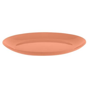 Imagem de Prato Zeek Raso Plástico Inquebrável BPA Free Ideal Almoço Janta Churr