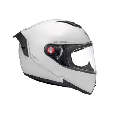 Imagem de Capacete Moto Fechado Peels Icon Naked, Branco com Prata, 62