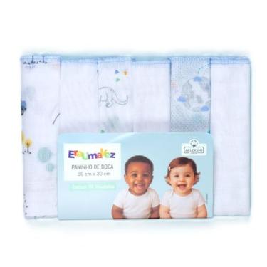 Imagem de Paninho de Boca Kit Com 6 Estampinhas Sortidas, Menino, Menina e Neutro, Loja Era Uma Vez (Menino)