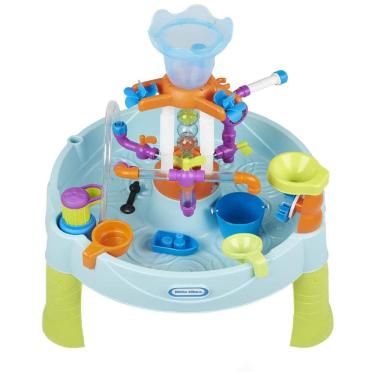 Imagem de Mesa Interativa com Água com Tubos, Barco e Balde para Crianças de 2 a 6 Anos, LITTLE TIKES 650666M, Azul