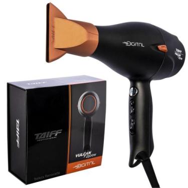 Imagem de Secador Taiff Digital Vulcan 2500w Profissional Original, Preto, 220V