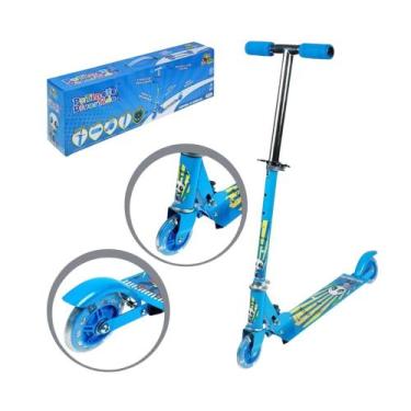 Imagem de Patinete Infantil Divertido Menino 2 Rodas com Luz Art Brink
