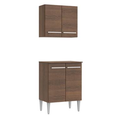 Imagem de Kit Canto Emilly 4 Portas com Armario Aéreo e Balcão Madesa