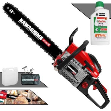 Imagem de Motosserra Kawashima Kcs550p à Gasolina 54,6cc 2t Com Sabre 18 Polegadas 6600230 + Óleo Stihl 8017