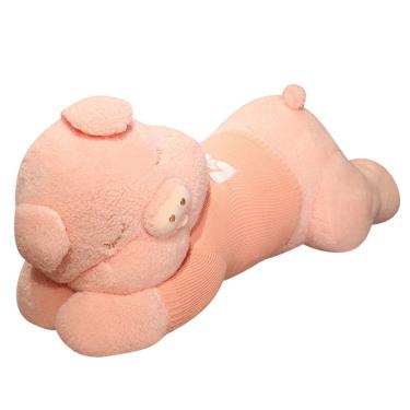 Imagem de Brinquedo de pelúcia, boneca, suéter, porco, desenho animado grande de 80 cm para crianças