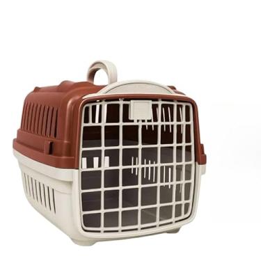 Imagem de Gaiola Transporte com Poleiro para Calopsita e Periquitos,Gaiola de Viagem para Pássaros Mansos(vinho)