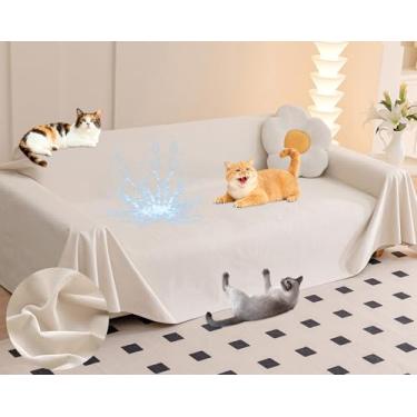 Imagem de Loiion Protetor para sofá gatos com aranha-30 (bege, poltrona reclinável (300 x 180 cm))