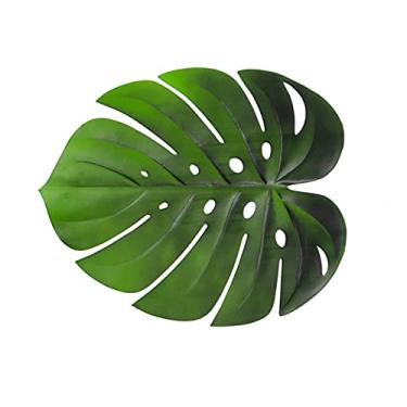 Imagem de Tapete de Mesa em Forma Folhas Palma Tropical Antiderrapante 1 unidade EVA Resistente ao Calor Fácil Limpar Empilhável para Armazenamento Adequado Jantar Cozinha Piquenique Restaurante