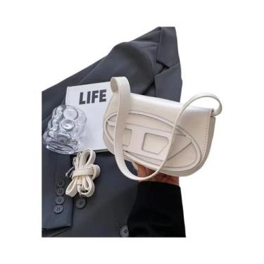 Imagem de Bolsa De Ombro Prata Para Mulheres, Versátil, Bolsa Transversal Chic, 