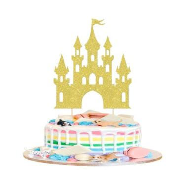 Imagem de Topo De Bolo Castelo De Princesa Para Aniversário De Meninas E Chá De 