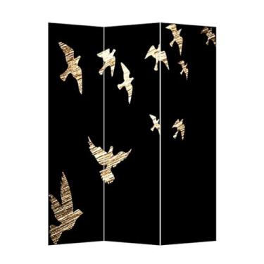 Imagem de NRNQMTFZ Divisor de quarto, 3 painéis de tela de privacidade de madeira de 1,8 m de altura, tela dobrável de privacidade, divisória de sala portátil, para escritório em casa, restaurante, quarto