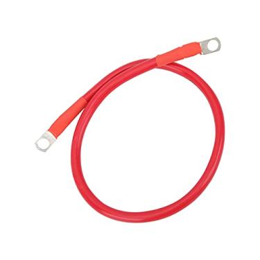 Imagem de Naroote Fio Terra de Alta Resistência 4AWG para Inversor de Bateria 23,6in 150A Cabo de Aterramento para Suporte de Fusível do Inversor de Bateria, Elastômero de Resina + Cobre (UMA(vermelho))