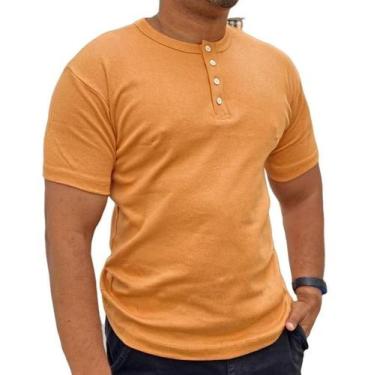 Imagem de Camiseta Henley J Silver Slim Fit Manga Curta 4 Botões - Disponível em