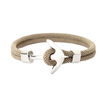 Imagem de Pulseira De Âncora Masculina Em 10 Cores, Cordão De 4mm, Acessório Náu