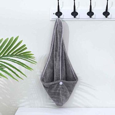 Imagem de Toalha de banho feminina super absorvente de secagem rápida mais grossa microfibra toalha de banho touca seca para salão toalha de cabelo de secagem rápida (cor: branco-patch estrela de cinco pontas 4