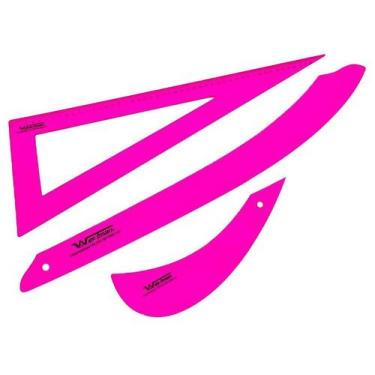 Imagem de Kit conjunto de régua para costura rosa eco - WESTPRESS