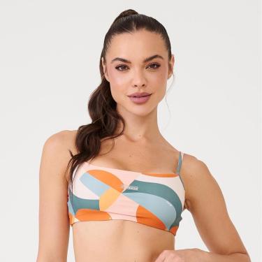 Imagem de Top Faixa Estampa Poliamida Soft Com Bojo Donna Carioca-Feminino