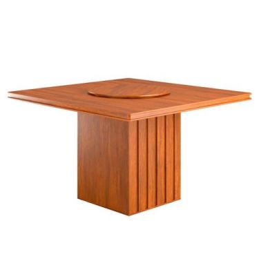 Imagem de Mesa de Jantar Quadrada 4 Lugares MDF Malibu 136x136cm (Sem Cadeiras) 