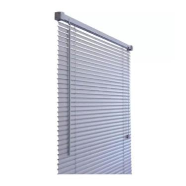 Imagem de Cortina Persiana Horiz Pvc 25 Mm 140 X 130 Cm Cinza Atlas, Cinza, Pvc