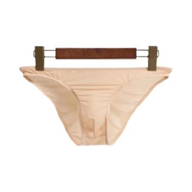 Imagem de Cuecas Masculinas Sexy Transparentes Com Bolso Para Realce, Cor Sólida