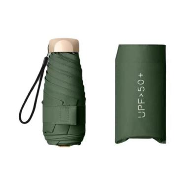 Imagem de Guarda-chuva Mini Ultra Leve Para Mulheres, Dobrável Em Cinco Partes, 