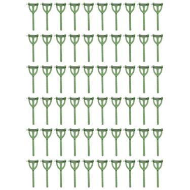 Imagem de JCBIZ 60 peças de clipes de broche de triângulo de plástico DIY para noivas e noivos 6,8 x 2,5 cm para acessórios artesanais e suprimentos de costura