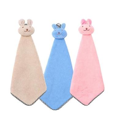 Imagem de Kit 3 Naninha infantil Bebê Coelho Paninho Apego Tolha Cama Berço Casa