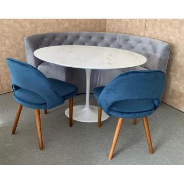 Imagem de Sofá Canto Alemão U Botonê - Personal Moveis Design, Cinza