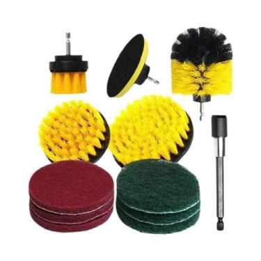 Imagem de Conjunto De Escovas Elétricas Multifuncionais Para Limpeza De Pneus E 