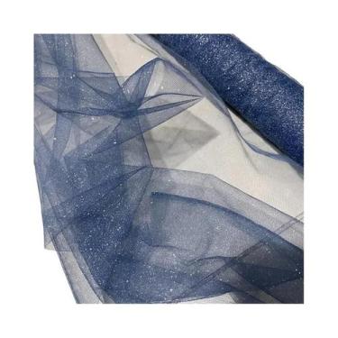 Imagem de Tecido De Tule Com Lantejoulas Azul E Vermelho Para Roupas Infantis, V
