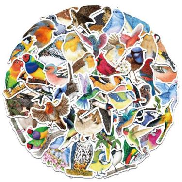 Imagem de Pacote de adesivos Woodpecker Cartoon Bird Animal Vinyl 50 unidades - 
