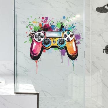 Imagem de Adesivos de parede Colorful Game Controller Graffiti Splash - yiweisai