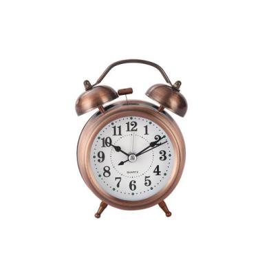 Imagem de Despertador Vintage Copper Metal Twin Bell com luz noturna - yiweisai