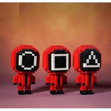 Imagem de Modelo montado em brinquedo Building Blocks Squid Game Series - Gloome
