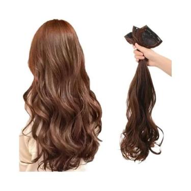 Imagem de Conjunto De Cabelo Sintético Ondulado Natural Feminino 3 Peças Resiste