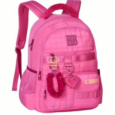 Imagem de Mochila De Costas Rebecca Bonbon Plush Dreams 17,5 Ref. RB26238, Rosa