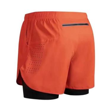 Imagem de Shorts De Ginástica Masculinos 2 Em 1 De Secagem Rápida Para Corrida E